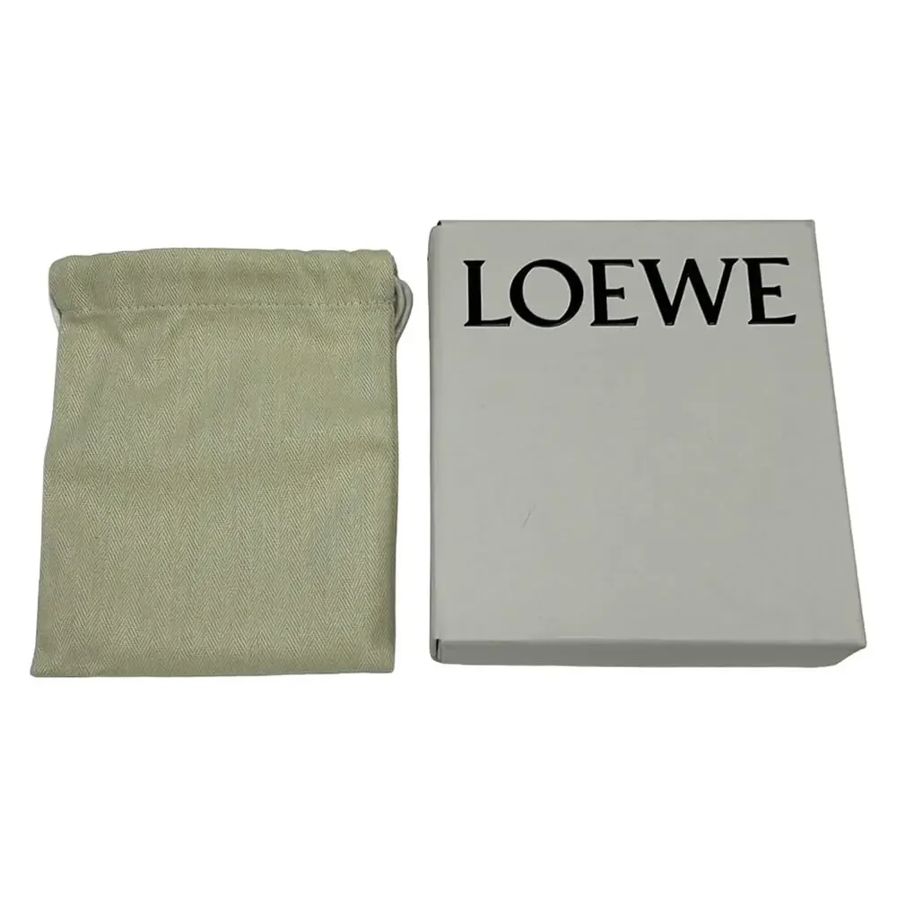 Loewe Coin Card Holder Coin Case Gray Light Brown Pink